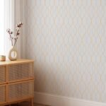 Modern Geometric Wave Wallpaper - Elegant Color Line Peel and Stick Wallpaper - Image 2