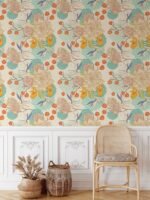 Vintage Floral Wallpaper Mural - Image 5
