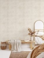 Beige Ikat Texture Peel and Stick Wallpaper Mural - Image 4