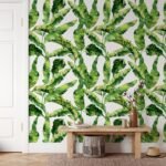 Green Tropical Leaf Wallpaper - Image 5