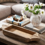 Wood Two-Handle Rectangular Parat - Image 2