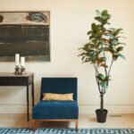 7' Lifelike Artificial Magnolia Tree in Black Grower Pot - Timeless Nature-Inspired Home Decor - Image 2