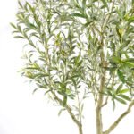 Artificial 7' Olive Tree with Artisan Mediterranean Planter - Image 3