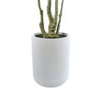 7' Artificial Willow Eucalyptus Tree with Artisan Planter - Image 4
