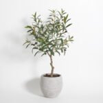 34" Lifelike Artificial Olive Topiary Tree in Mediterranean Decorative Pot - Image 9