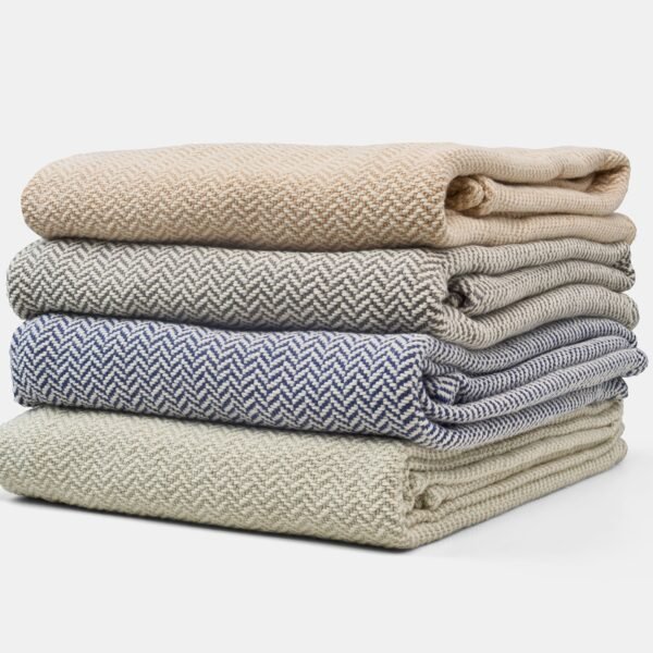 Herringbone Weave Cotton Blanket