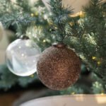 Set of 4 Handcrafted 4" Antique Bronze Beaded Glass Ornaments with Jute Hanger and Antique Topper - Image 9
