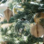 Elegant 4" Clear Glass Ornament Set of 6 - Timeless Holiday Decor for Sparkling Christmas Trees - Image 5