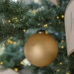 Luxury 4" Matte Antique Gold Glass Ornaments - Set of 4 for Elegant Holiday Decor - Image 5