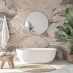 Abstract Marble Wall Mural - Organic Earthy Tones & Fluid Art Wallpaper - Image 2