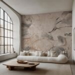 Abstract Marble Wall Mural - Organic Earthy Tones & Fluid Art Wallpaper - Image 4