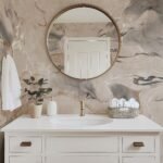 Abstract Marble Wall Mural - Organic Earthy Tones & Fluid Art Wallpaper - Image 3