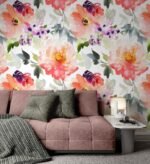 Watercolor Summer Flower Wallpaper - Image 4