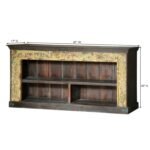 Antique Carved Antique Doorframe Solid Wood Media Console - Image 4