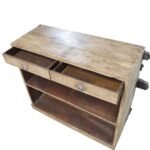 Ranch Style Rustic Ox Cart Bed Upcycled 60" Wide Serving Bar - Image 5