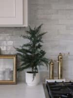 36" Artificial Cedar Tree in Cream Pot - Lifelike Evergreens for Elegant Home Decor - Image 2