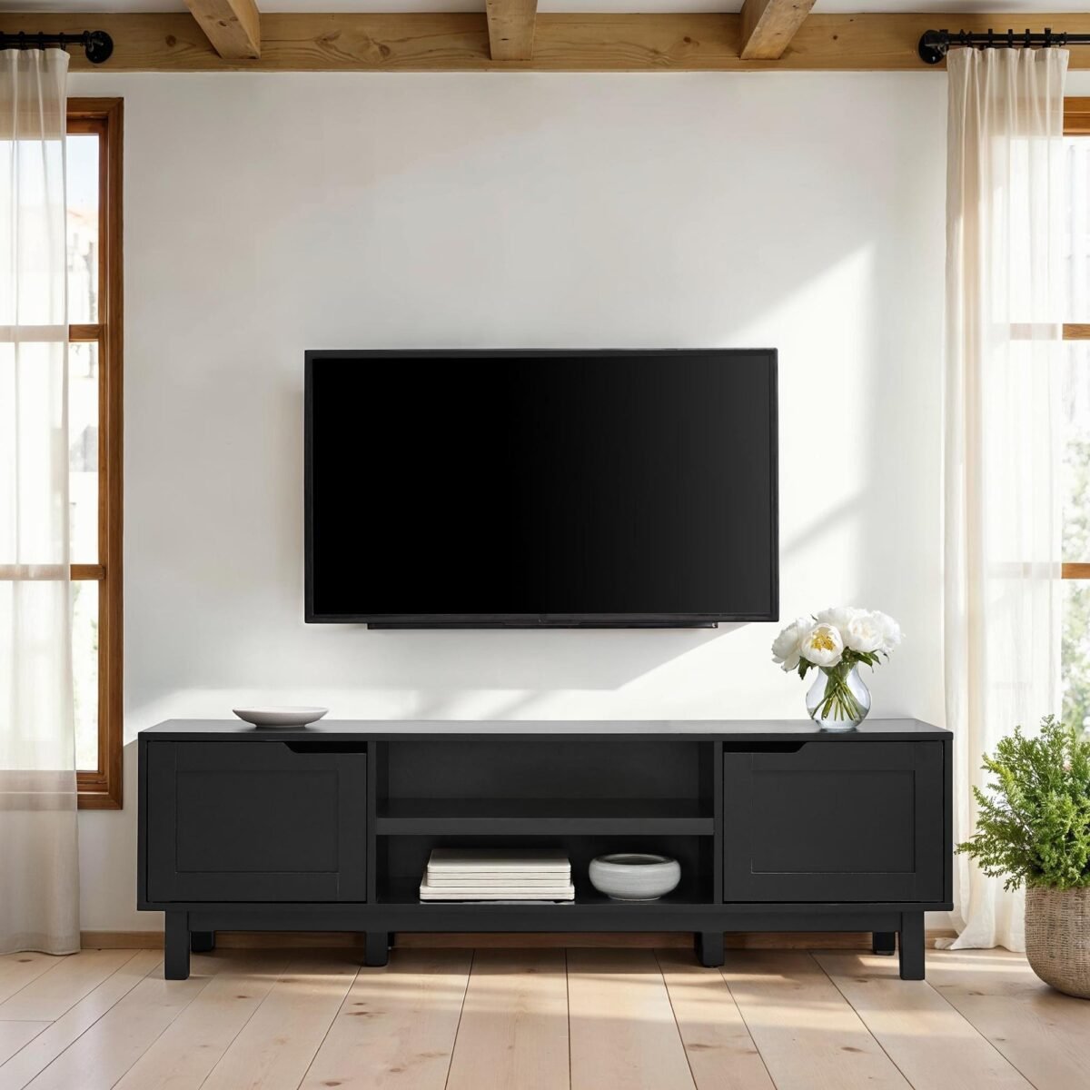 Tromso Modern 2-Door TV Stand for TVs up to 65” - Image 11