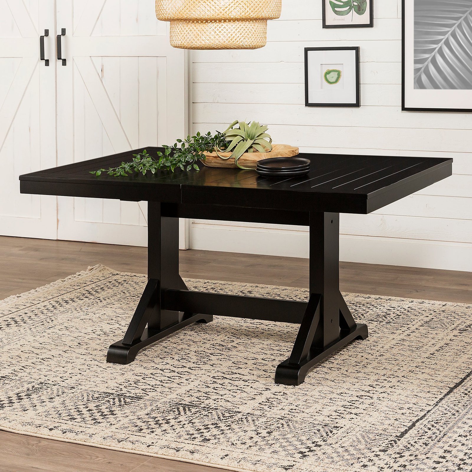 TW60WBL-2Amazon Millwright Extendable Dining Table - Image 1