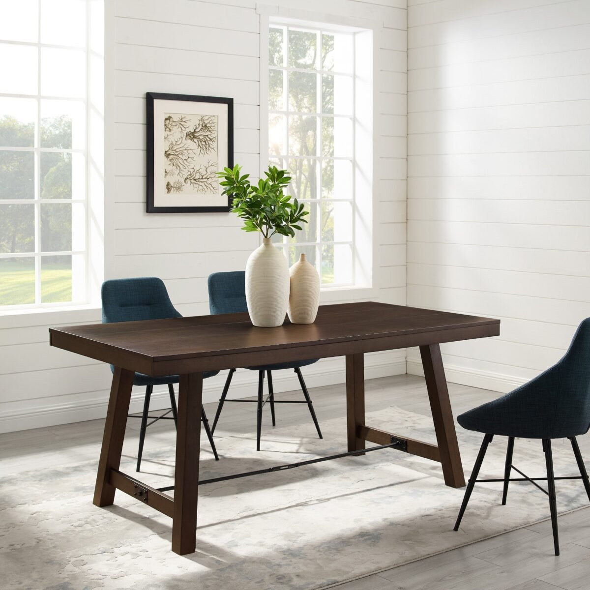 70" Trestle Dining Table - Image 1
