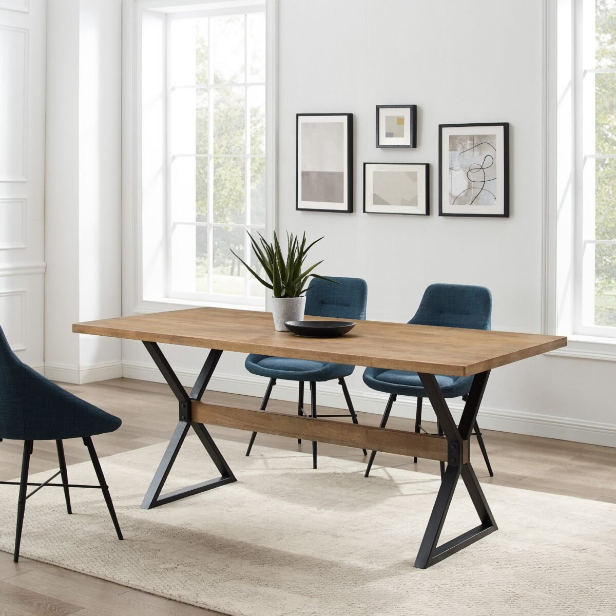 Amherst X Leg Dining Table - Image 1