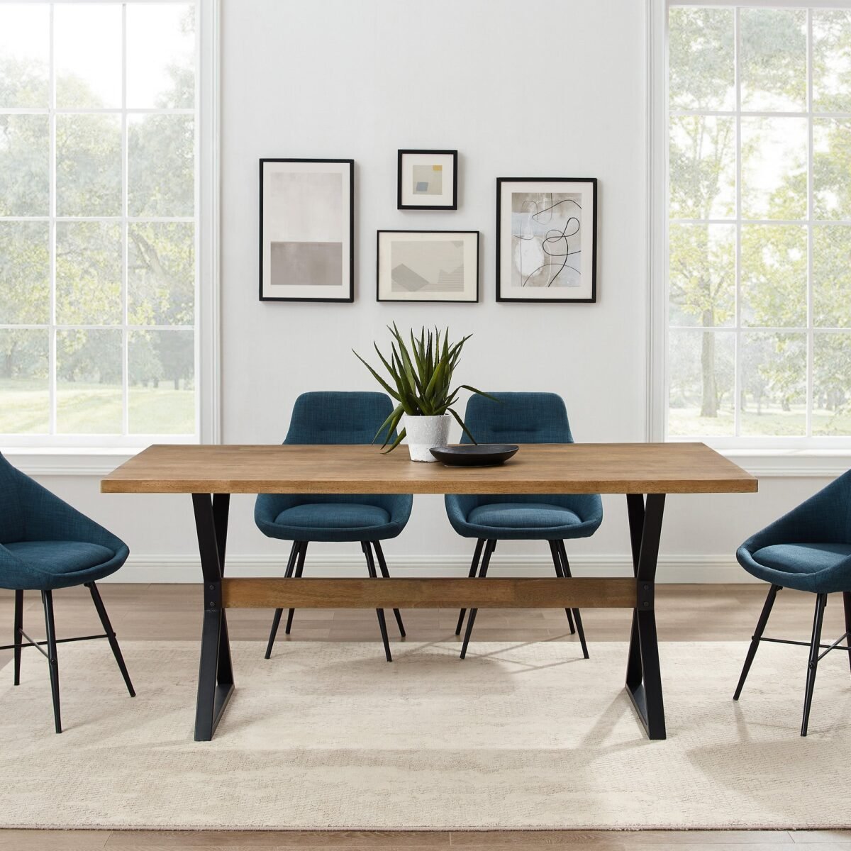 Amherst X Leg Dining Table - Image 2