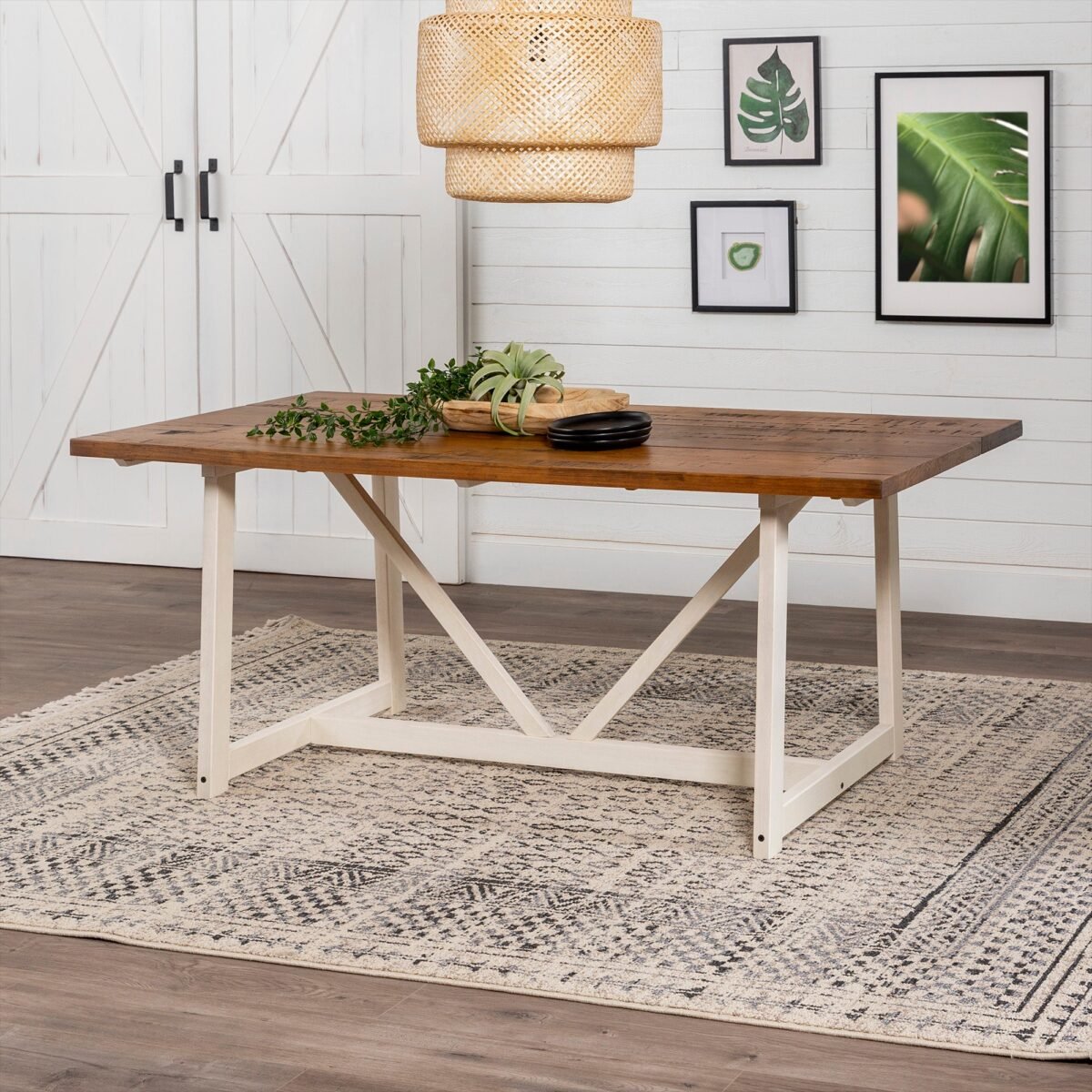 Brennan Solid Wood Trestle Dining Table - Image 2
