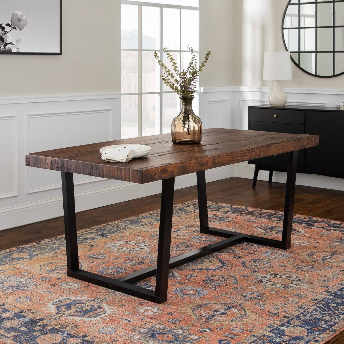 Durango Distressed Wood Dining Table - Image 1