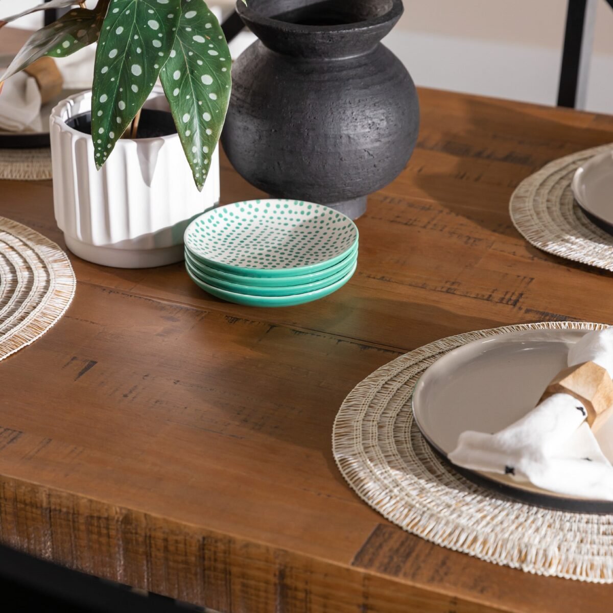 Durango Distressed Wood Dining Table - Image 6