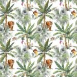Tigers Pattern Print Peel and Stick Wallpaper - Image 2
