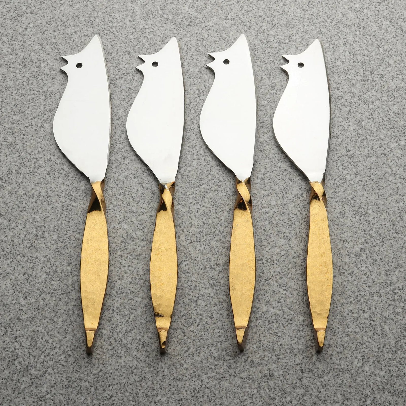 URBRCK_1-1 TWISTED URBAN RATONCITO CHEESE SPREADER/KNIFE 4 PC. SET - Image 1