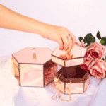 Multi-purpose Organiser box in Rose Gold, Large