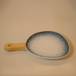 Serveware Platter With Wooden Handle, Blue - Image 2