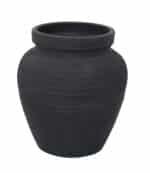 Elegant 11-Inch Black Terracotta Vase – Handcrafted Home Decor for Modern Living Spaces - Image 2