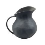 8.5" Warm Grey Aluminum Vase with Handle - Image 5
