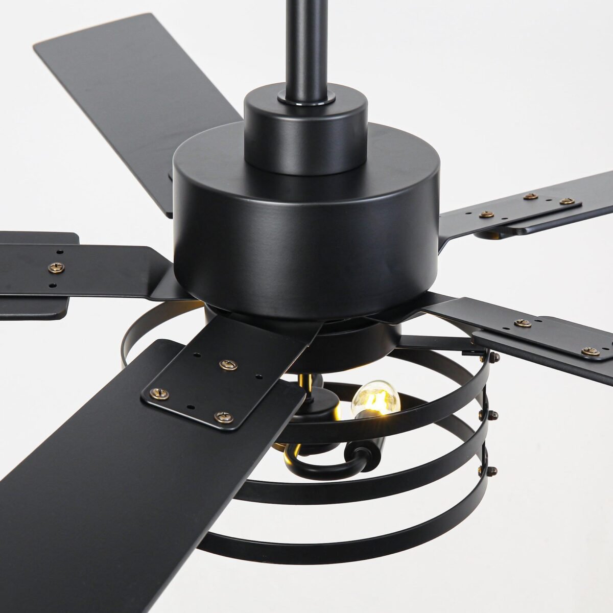 Vaczon 52 Inch DC Motor Industrial Downrod Ceiling Fan with Light and Remote Control - Image 15