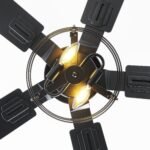 Vaczon 52 Inch DC Motor Industrial Downrod Ceiling Fan with Light and Remote Control - Image 8