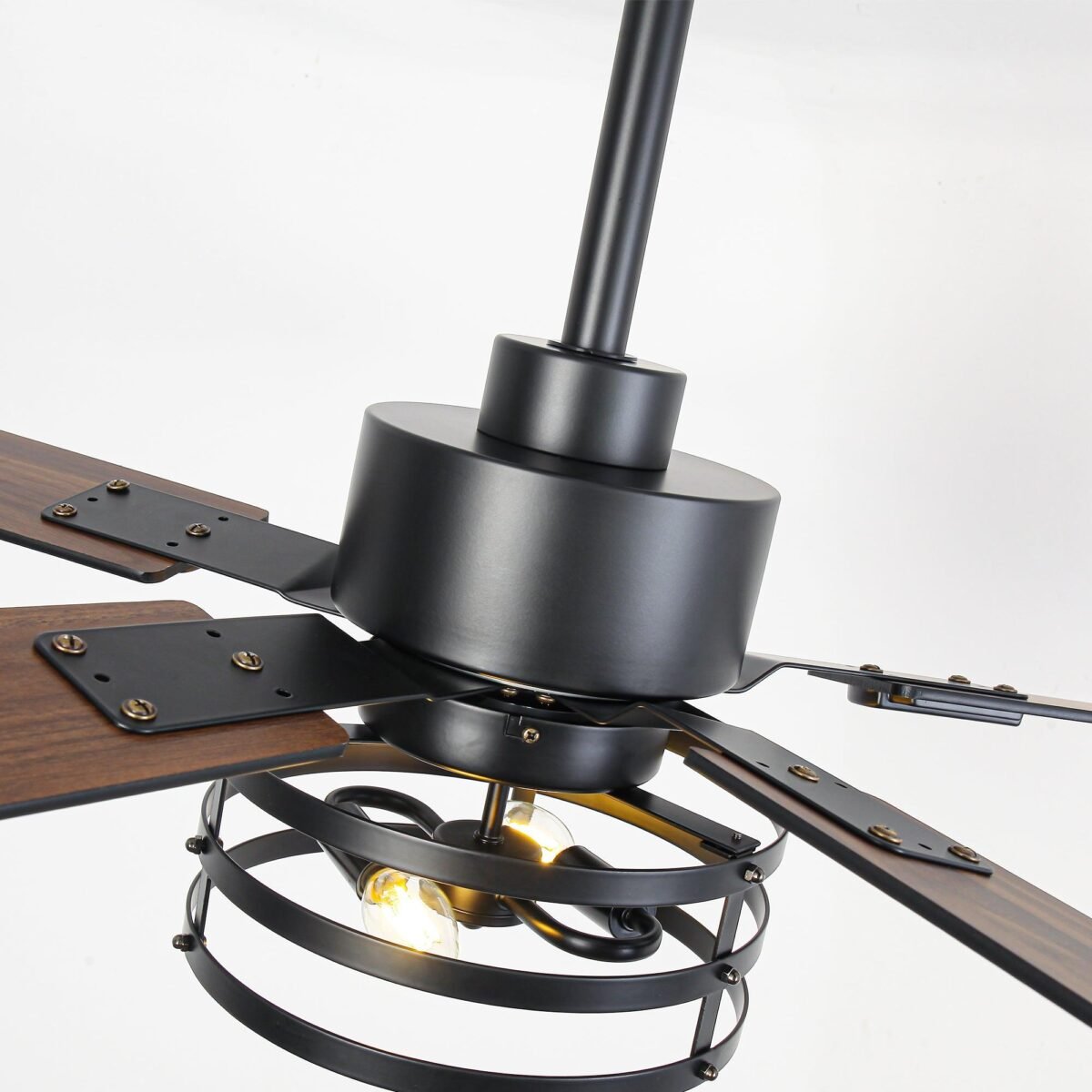 Vaczon 52 Inch DC Motor Industrial Downrod Ceiling Fan with Light and Remote Control - Image 9