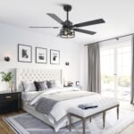 Vaczon 52 Inch DC Motor Industrial Downrod Ceiling Fan with Light and Remote Control - Image 5