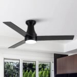 Vaczon 48" 3 Blades Flush Mount Ceiling Fan with Lighting and Remote Control - Image 4