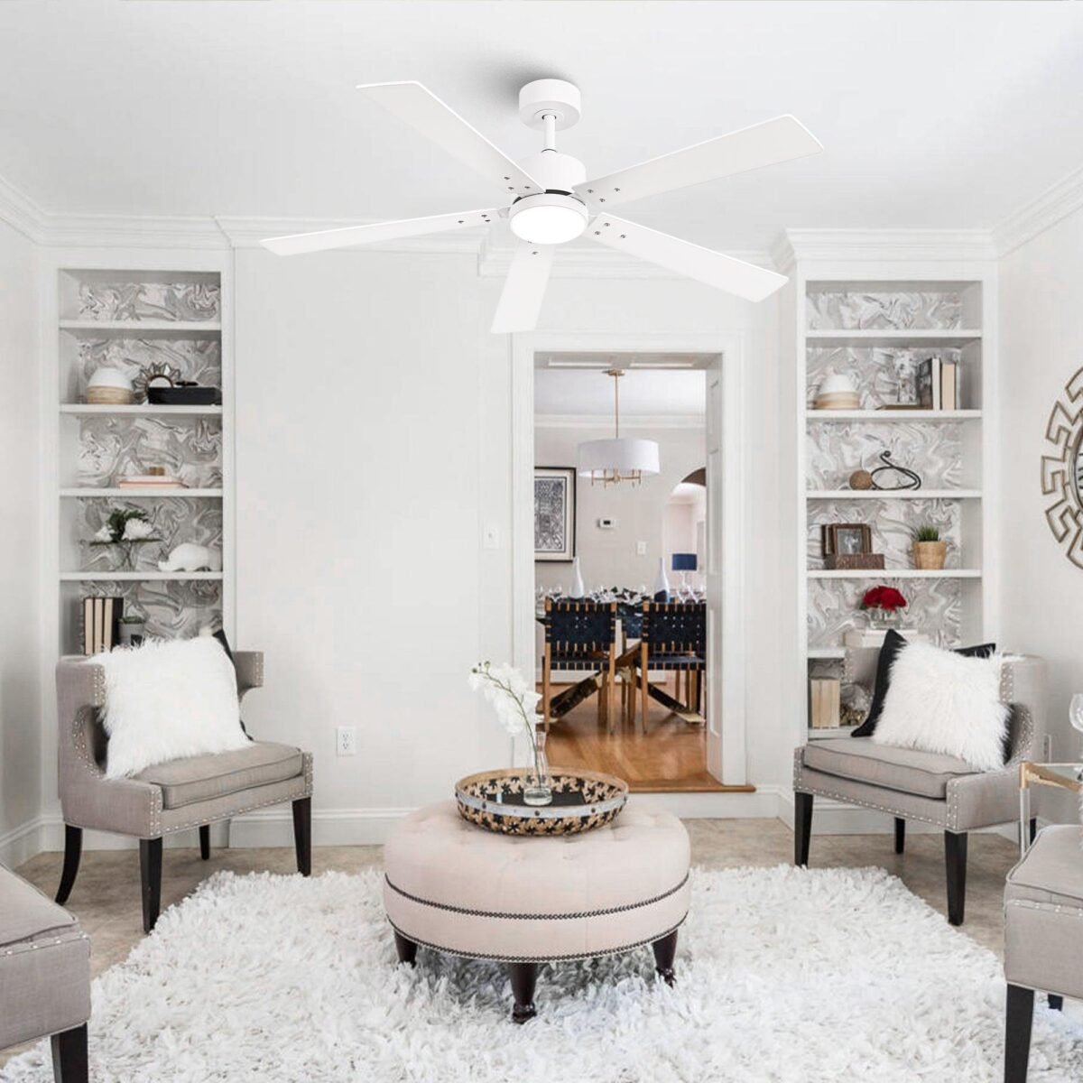Vaczon 52" DC Motor Ceiling Fan with LED Lighting and Remote Control - Image 34