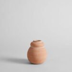 Terra Cotta Bud Vase, Whitewash - Image 6