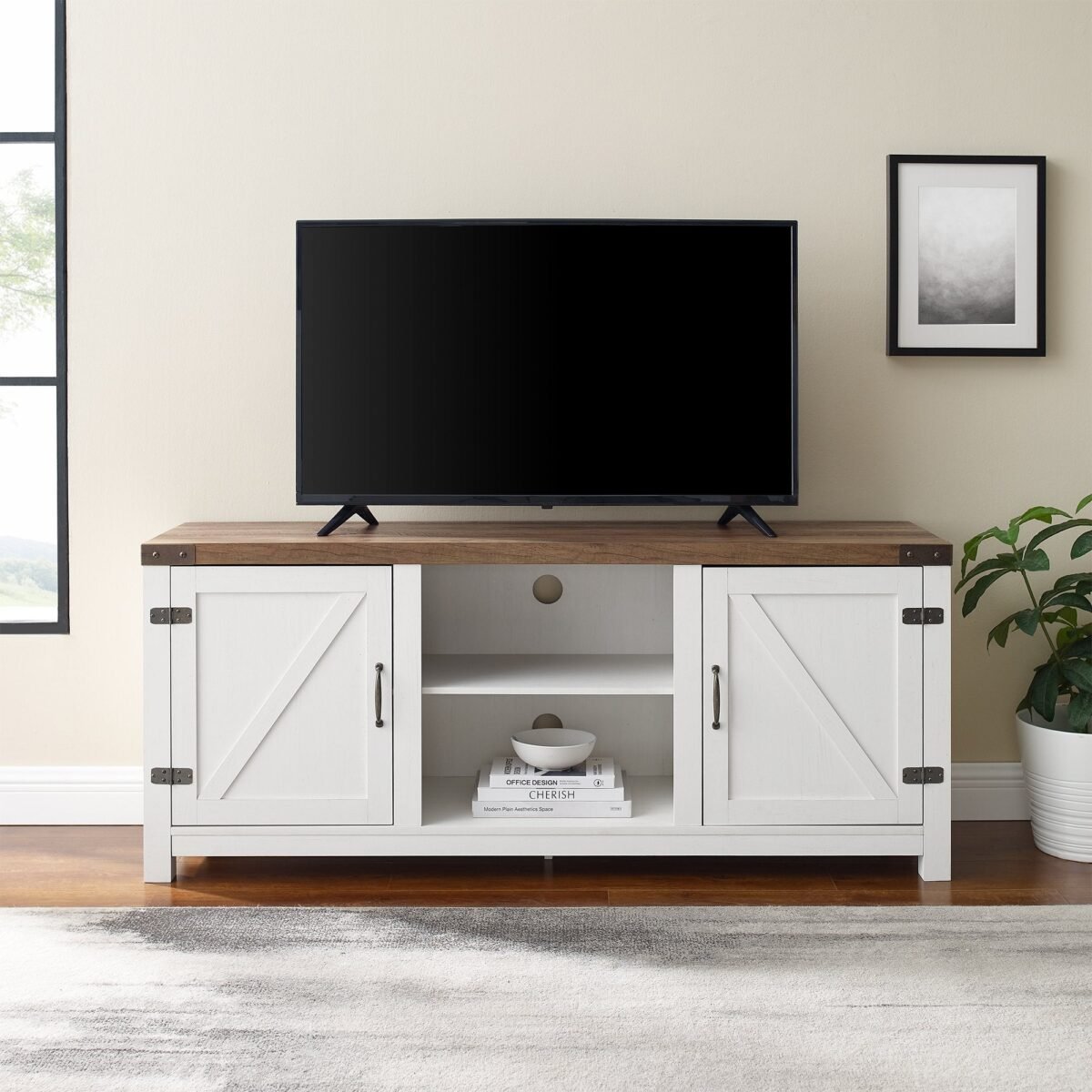 Barn Door TV Stand - Image 1