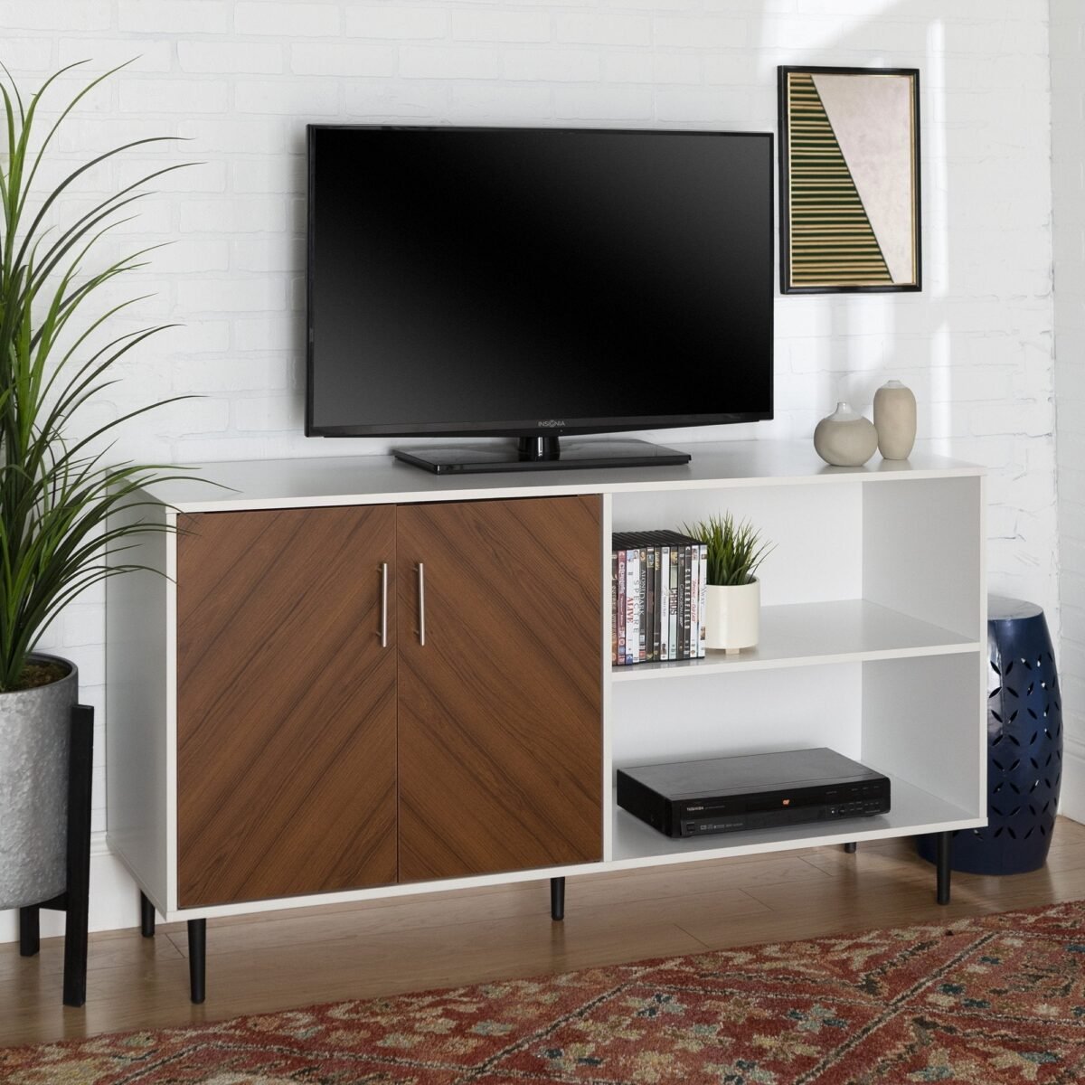 Bookmatch Asymmetrical Sideboard / TV Stand - Image 3