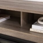 Wasatch 58" Transitional Fireplace Glass Wood TV Stand - Image 11