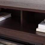Wasatch 58" Transitional Fireplace Glass Wood TV Stand - Image 20