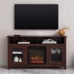 Wasatch 58" Transitional Fireplace Glass Wood TV Stand - Image 24