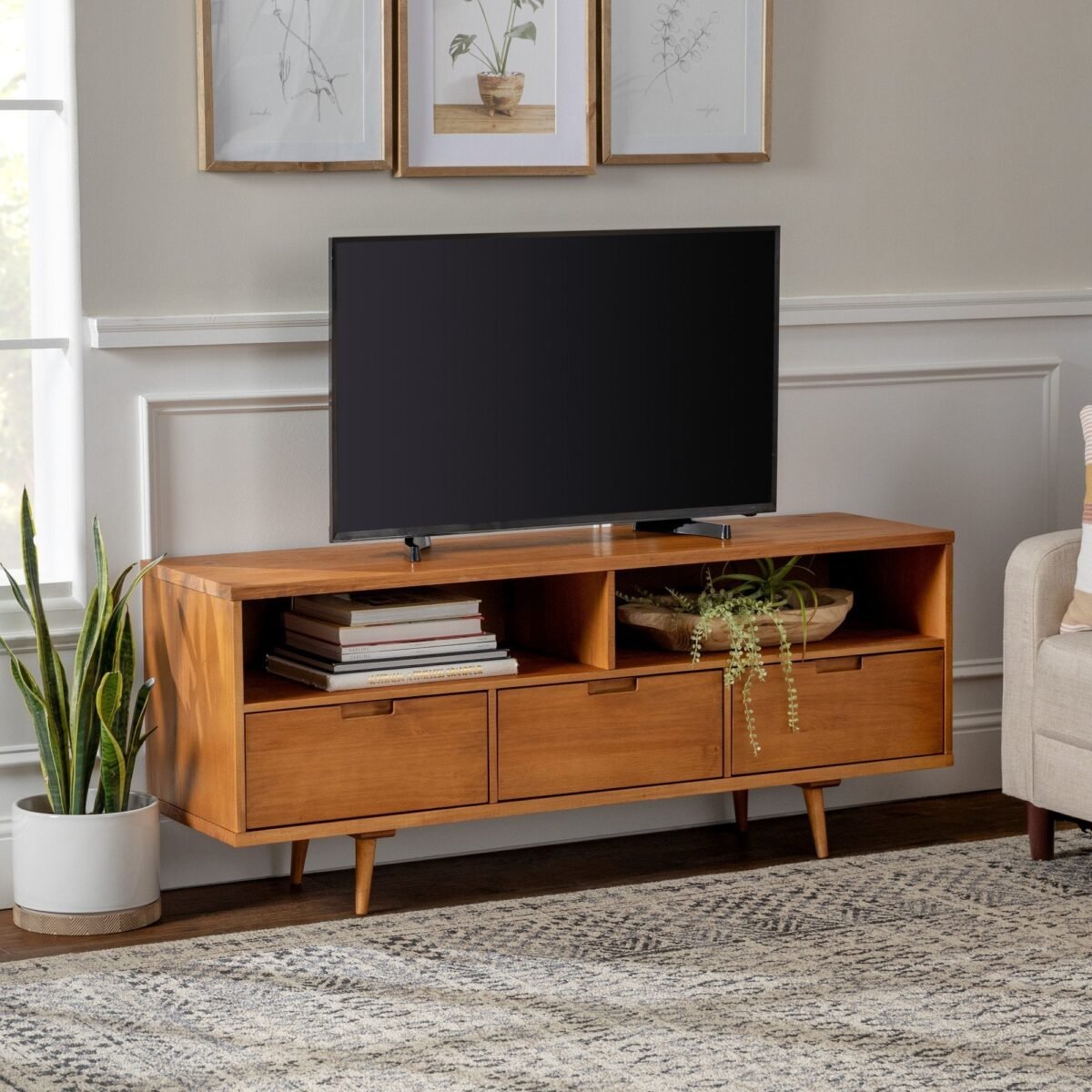 Sloane 3-Drawer Solid Wood TV Console - Image 6
