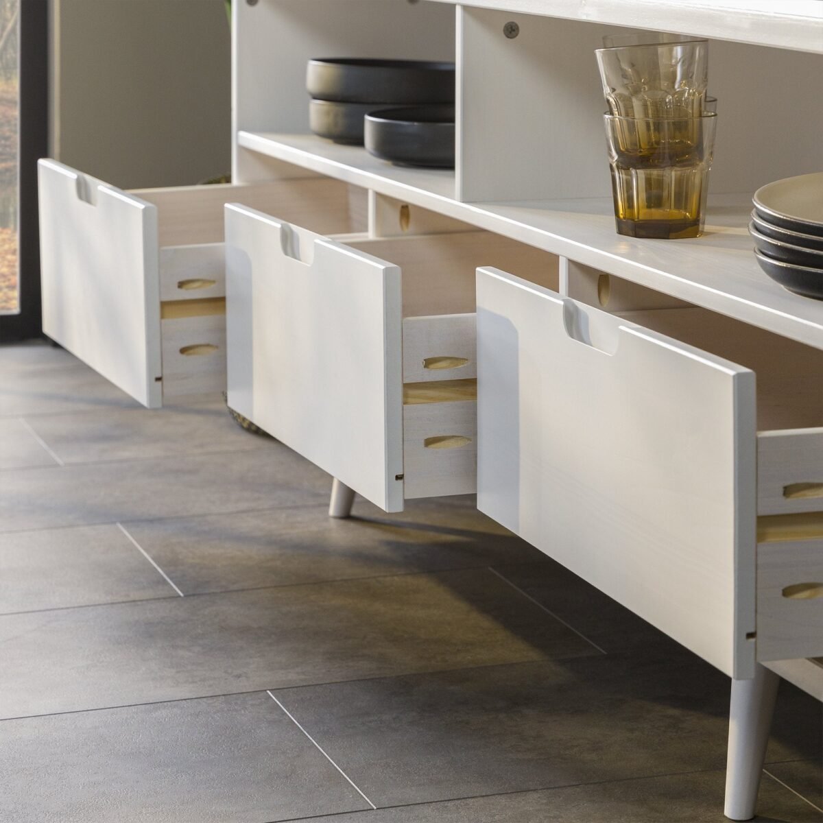 Sloane 3-Drawer Solid Wood TV Console - Image 3