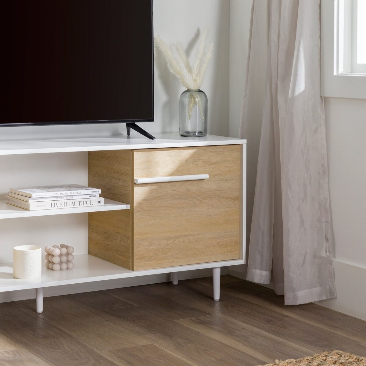 60" 2-Door Modern Media Console - Image 11
