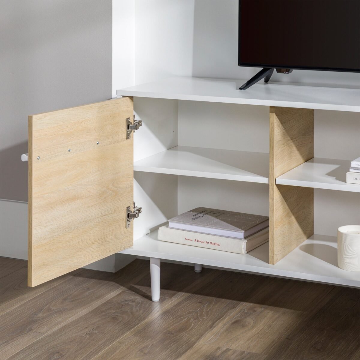 60" 2-Door Modern Media Console - Image 8